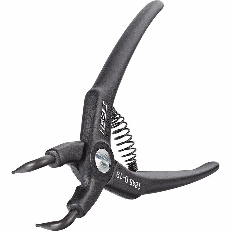 Hazet 1845D-19 Circlip Pliers, Bent Tip, 1960mm
