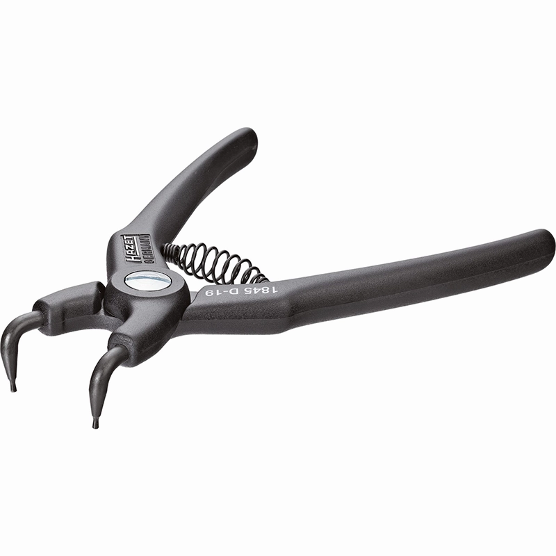 Hazet 1845D-19 Circlip Pliers, Bent Tip, 1960mm