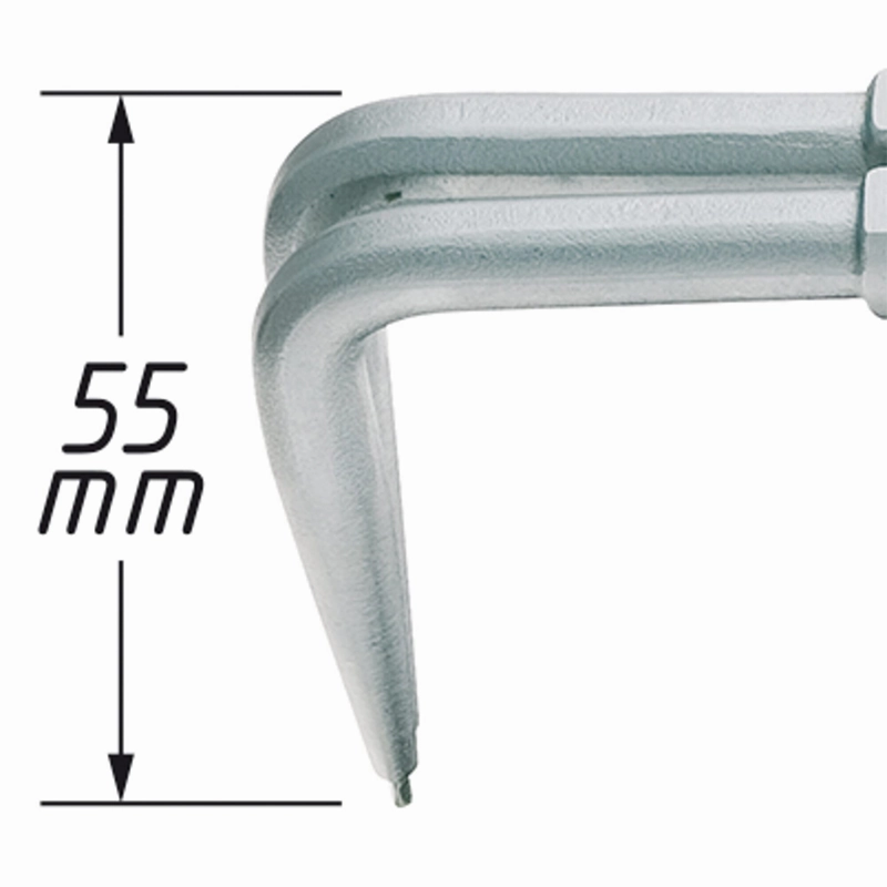 Hazet 1846B-1.6 Lockring Pliers, Bent, 1230mm