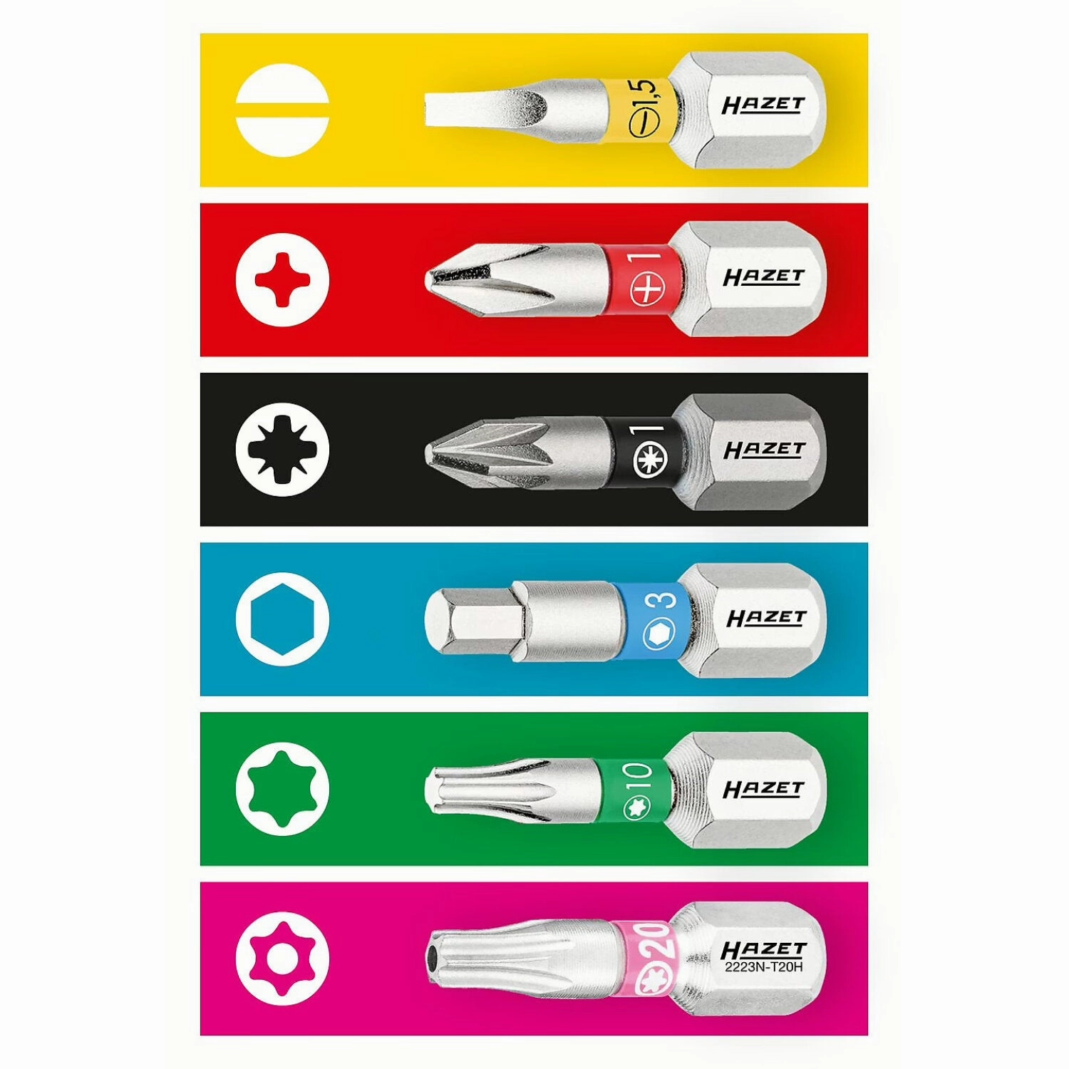 Hazet 2200SC-31 SmartCase screwdriver bit set
