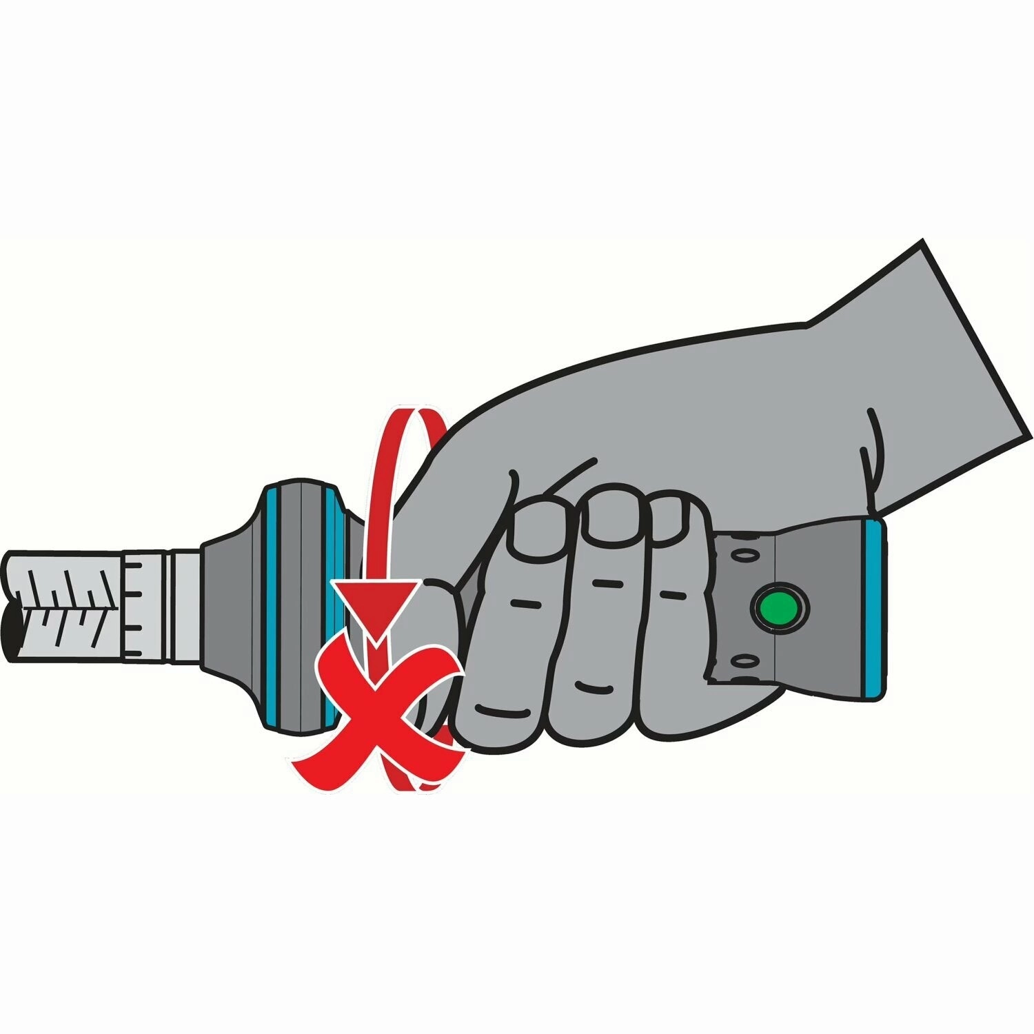 Hazet 5108B-3CT 1/4 inch (6.3 mm) hexagon  hollow Torque wrench with reversible ratchet for screwdriver bits  2.525 Nm  3%