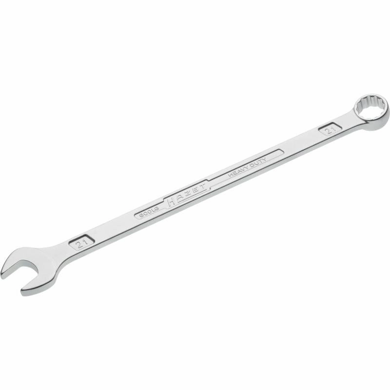 Hazet 600LG-21 Combination Wrench, Extra Long, Slim Design, 21mm