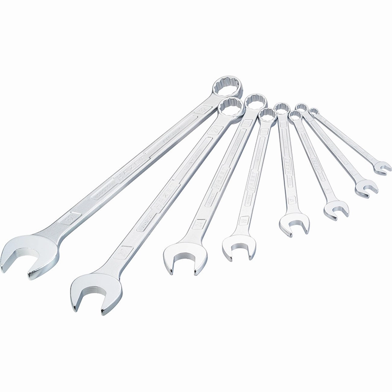 Hazet 600LG/8 Combination wrench, extra long 8 piece set metric
