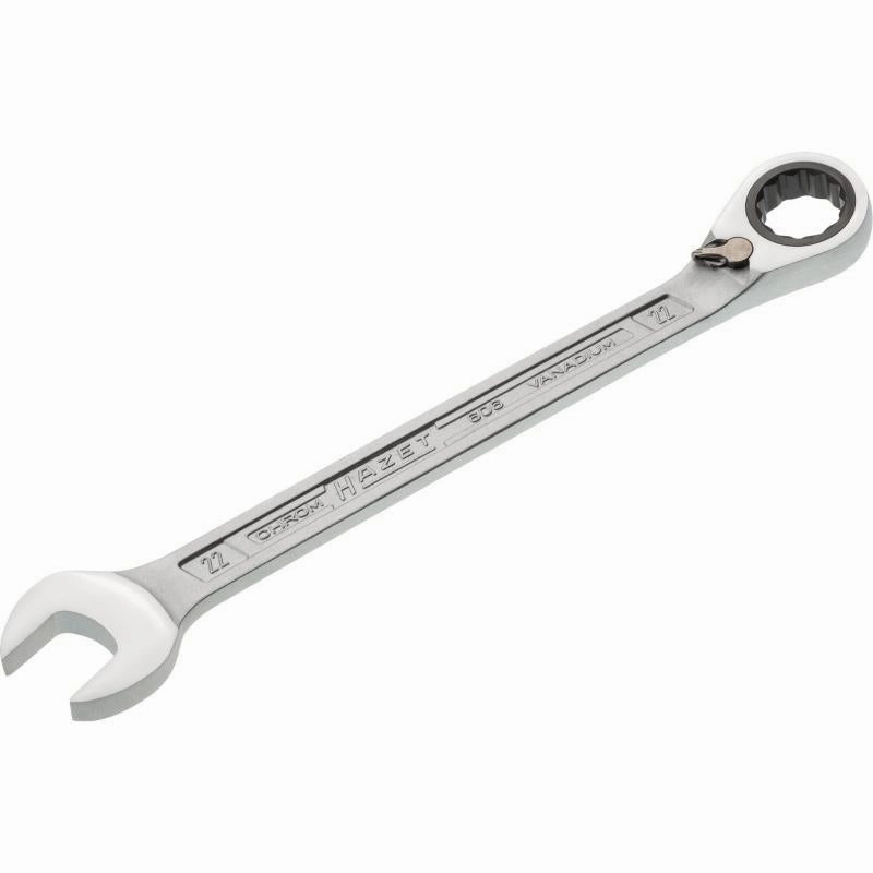 Hazet 606-22 Ratcheting Combination Wrench, 12-Point, 22mm