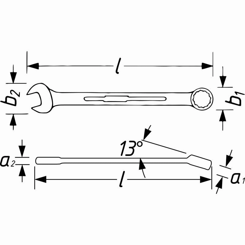Hazet 606-8 Ratcheting Combination Wrench, 12-Point, 8mm