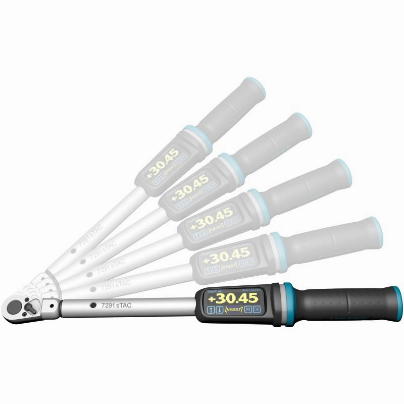Hazet 7250-2STACCAL Electronic Torque Wrench with Built-In Angle Gauge, 2001000 Nm, 20mm (3/4") Square