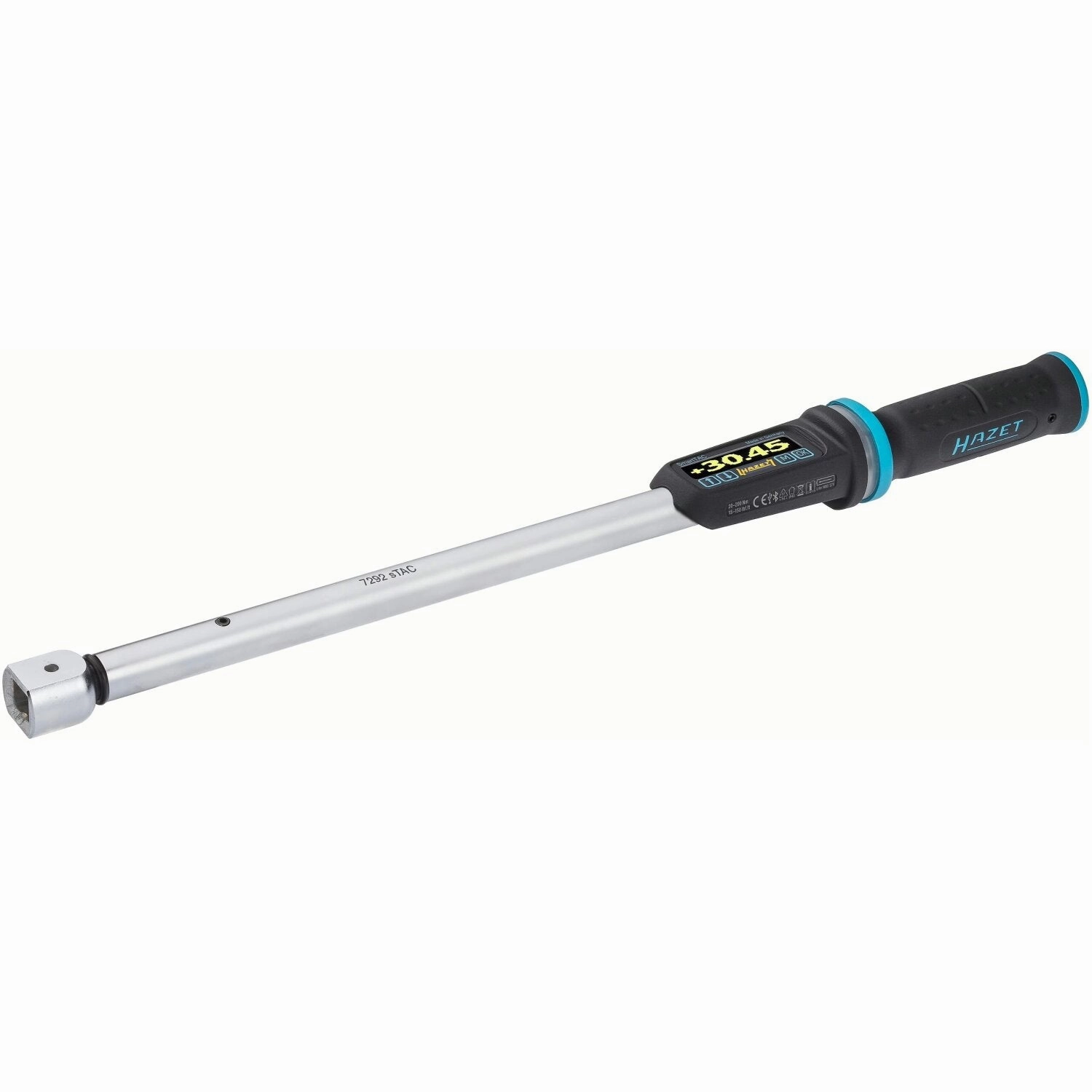 Hazet 7292-5STAC 14 x 18 mm insert square  hollow  1/2 inch (12.5 mm) square  solid Electronic torque wrench with built-in angle gauge  20200 Nm  15150 lbf.ft  1%