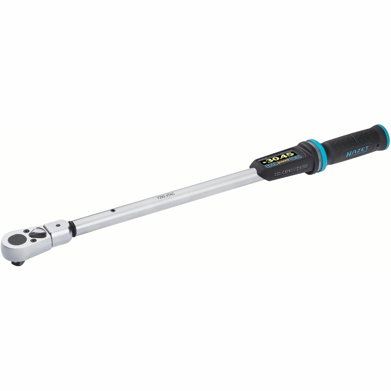 Hazet 7292-5STAC 14 x 18 mm insert square  hollow  1/2 inch (12.5 mm) square  solid Electronic torque wrench with built-in angle gauge  20200 Nm  15150 lbf.ft  1%