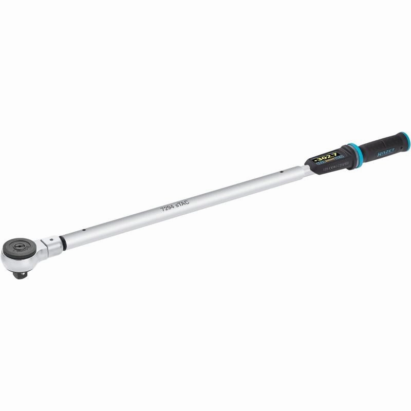 Hazet 7294-5STAC Electronic Torque Wrench with Built-In Angle Gauge, 40-400 Nm, 14x18mm Insert Square, 20mm (3/4") Square