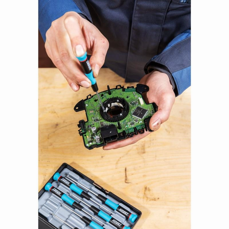 Hazet 808/7 Electronic Screwdriver Set, TORX, 7 Pieces