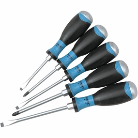 Hazet 810U-1/5 Phillips and Slotted Strike Caps Screwdriver Set, 5 Pc.