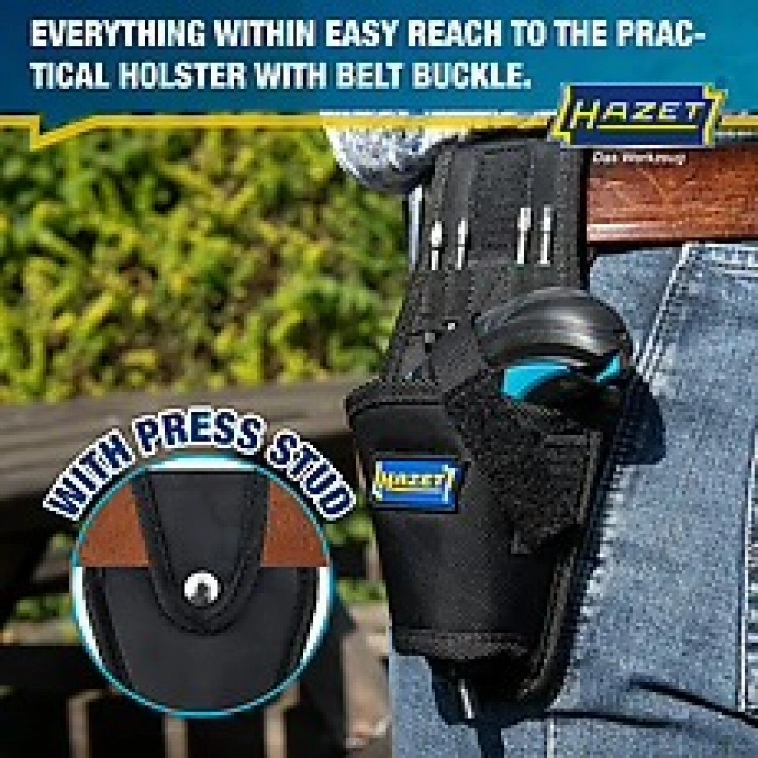 Hazet 9230B-1 Inside Torx Profile Pozidriv profile PZ  Inside hexagon profile  1/4 inch Cordless Screwdriver bit set Mini 4.5 Nm
