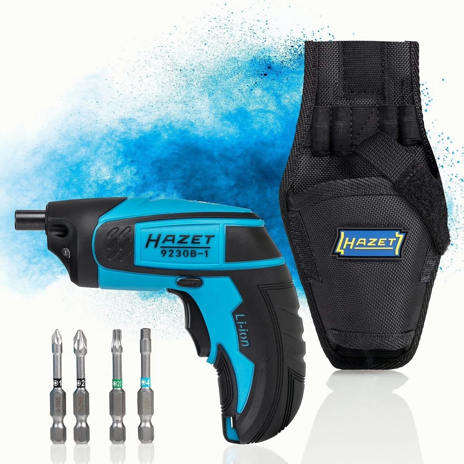 Hazet 9230B-1 Inside Torx Profile Pozidriv profile PZ  Inside hexagon profile  1/4 inch Cordless Screwdriver bit set Mini 4.5 Nm