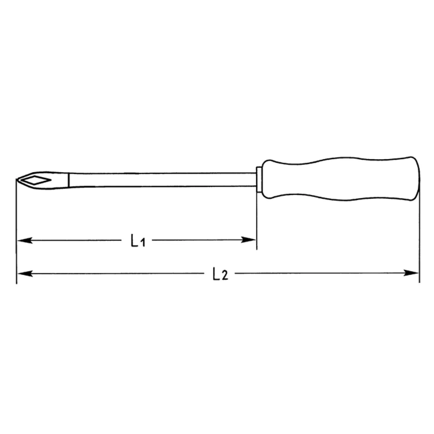 Heyco 01415004080 TORX Screwdriver with Acetate Handle, Size-T40, Length-200mm