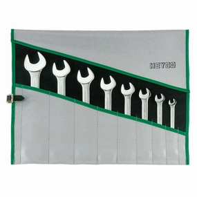 Heyco 00350744082 Double Ended Open Jaw Wrench Set Size 6-32mm, 8 Pieces