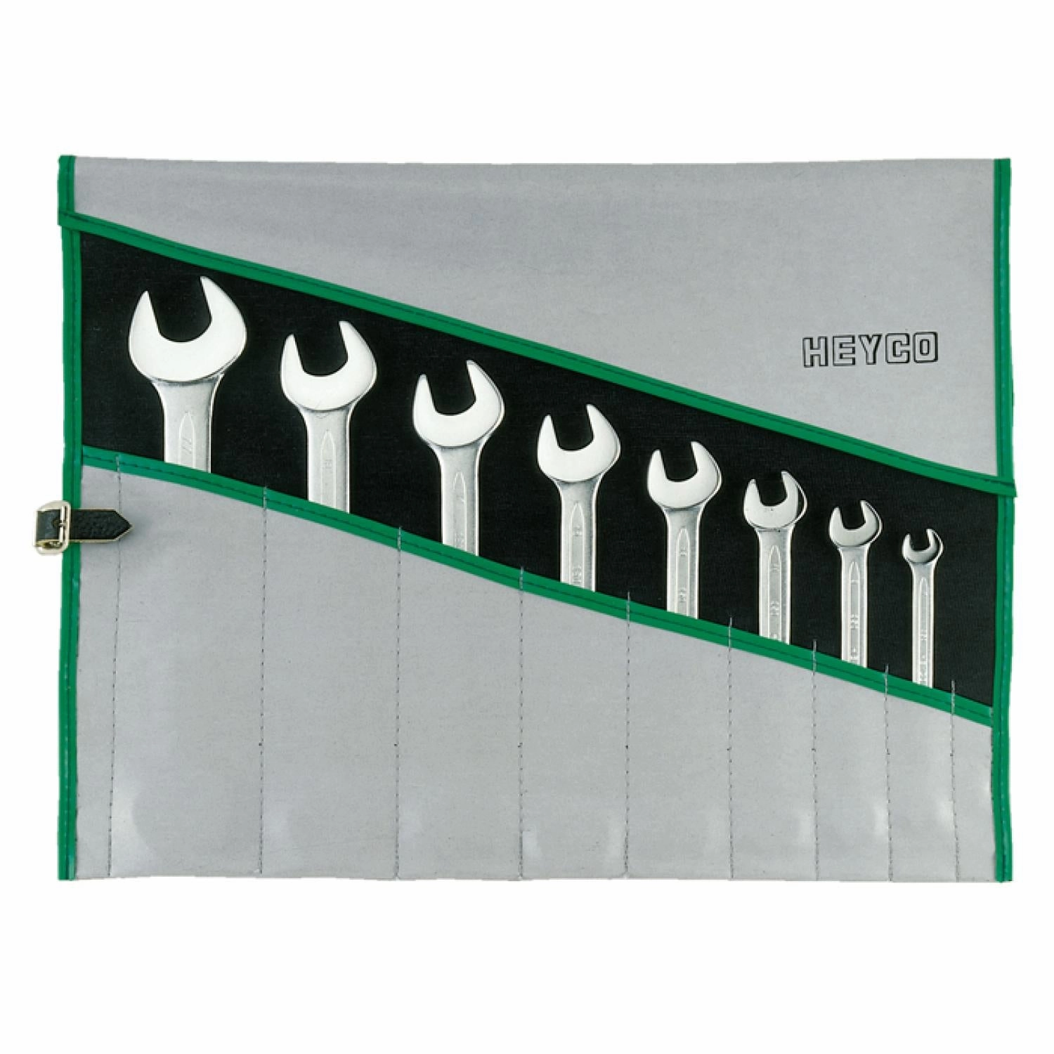 Heyco 00350744082 Double Ended Open Jaw Wrench Set Size 6-32mm, 8 Pieces