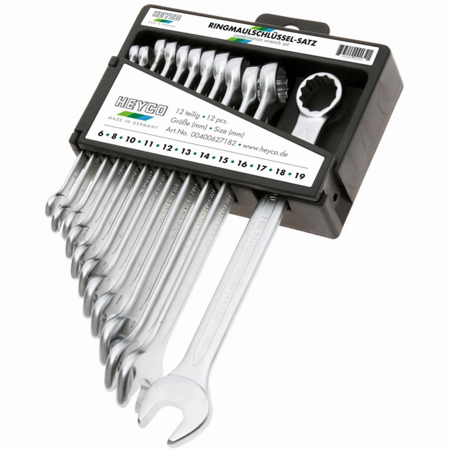 Heyco 00400627382 Combination Wrench Sets 12 Pieces