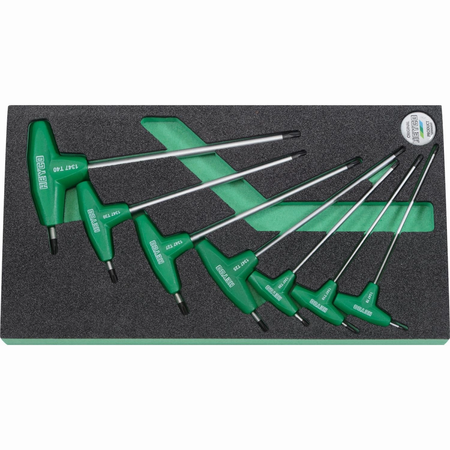 Heyco 00961001080 TORX Wrench Sets T10-T40 7 Pieces