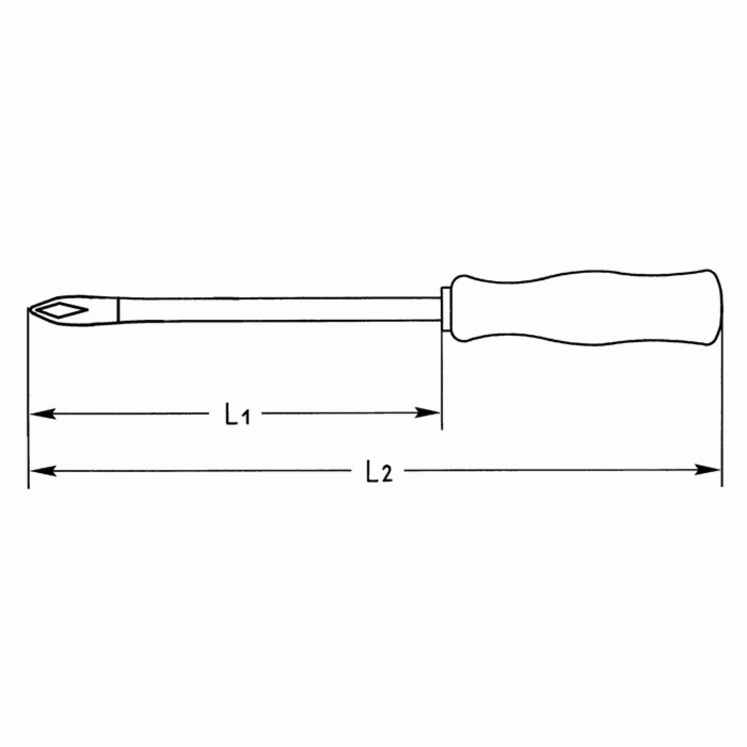 Heyco 01411001033 VDE Cross Slot Screwdrivers for cross slot screws PHILLIPS-RECESS
