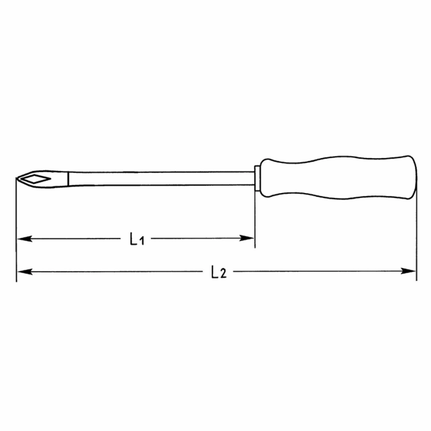 Heyco 01415001080 TORX Screwdriver with Acetate Handle, Size-T10, Length-155mm