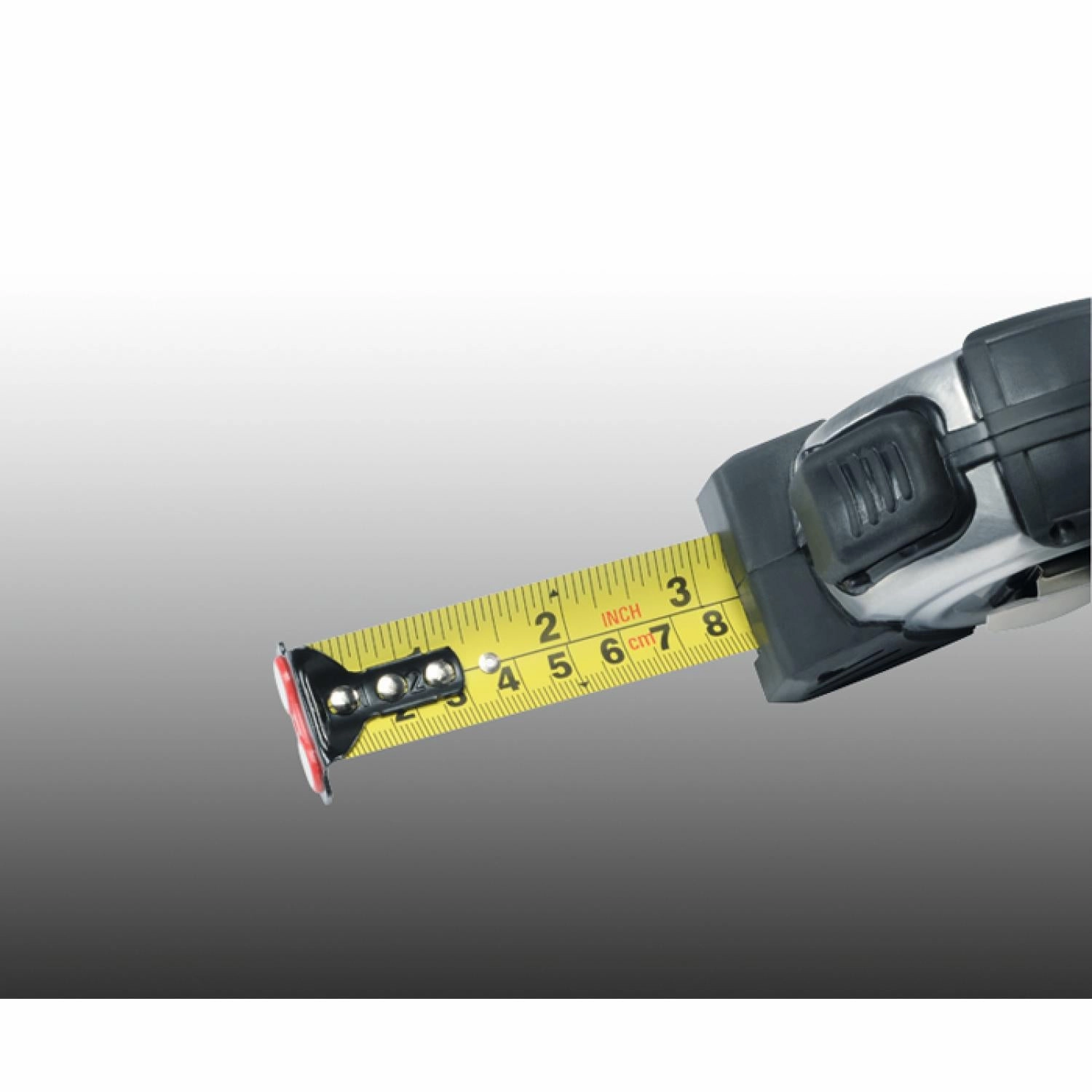 Heyco 01840081200 Measuring Tape 8 m, Stainless Steel Case With Nylon Coated, Display Case and 12 Tape Measures