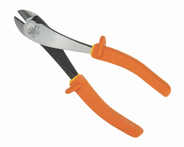 Ideal 35-9029 Insulated Diagonal Cutting Pliers with Angled Head, 8"