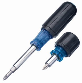 Ideal 35-954 6-in-1 Stubby And 6-in-1 Multi-Bit Screwdriver And Nut Driver Combo