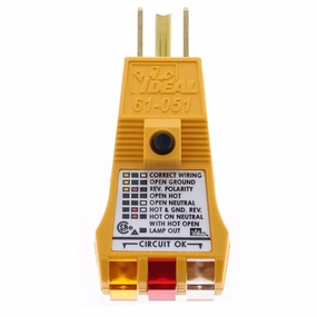 Ideal 61-051 E-Z Check Plus GFCI Circuit Tester