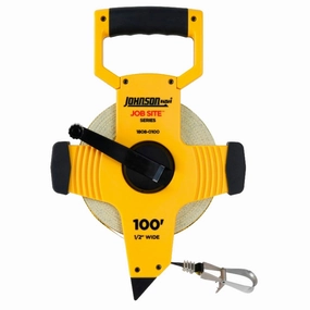 Johnson 1808-0100 100' Job Site Open Reel Fiberglass Tape