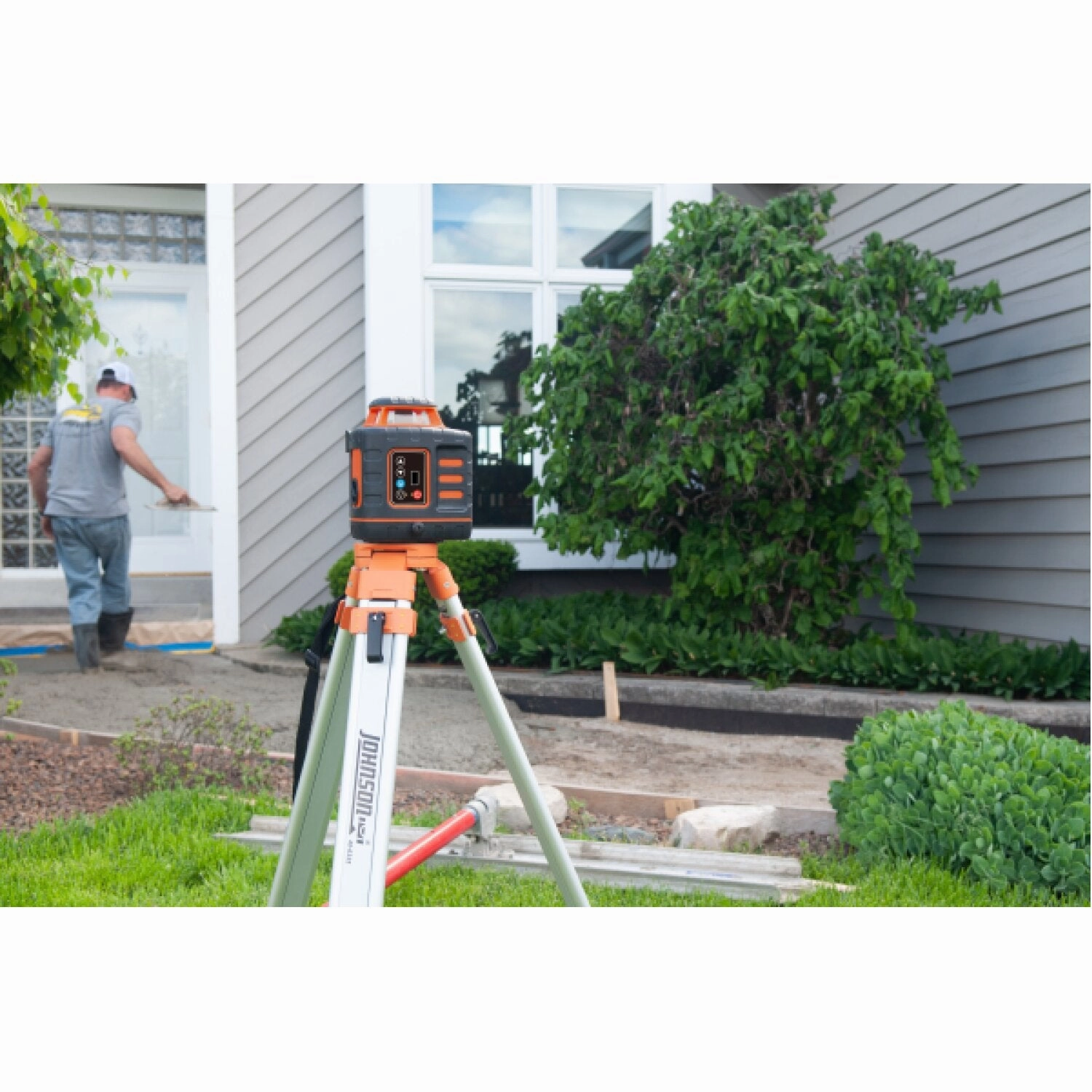 Johnson 40-6543 Self Leveling Rotary Laser Kit with GreenBrite Technology