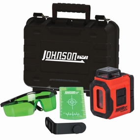 Johnson 40-6607 Self-Leveling 360 Laser w/Plumb Line Kit with GreenBrite Technology