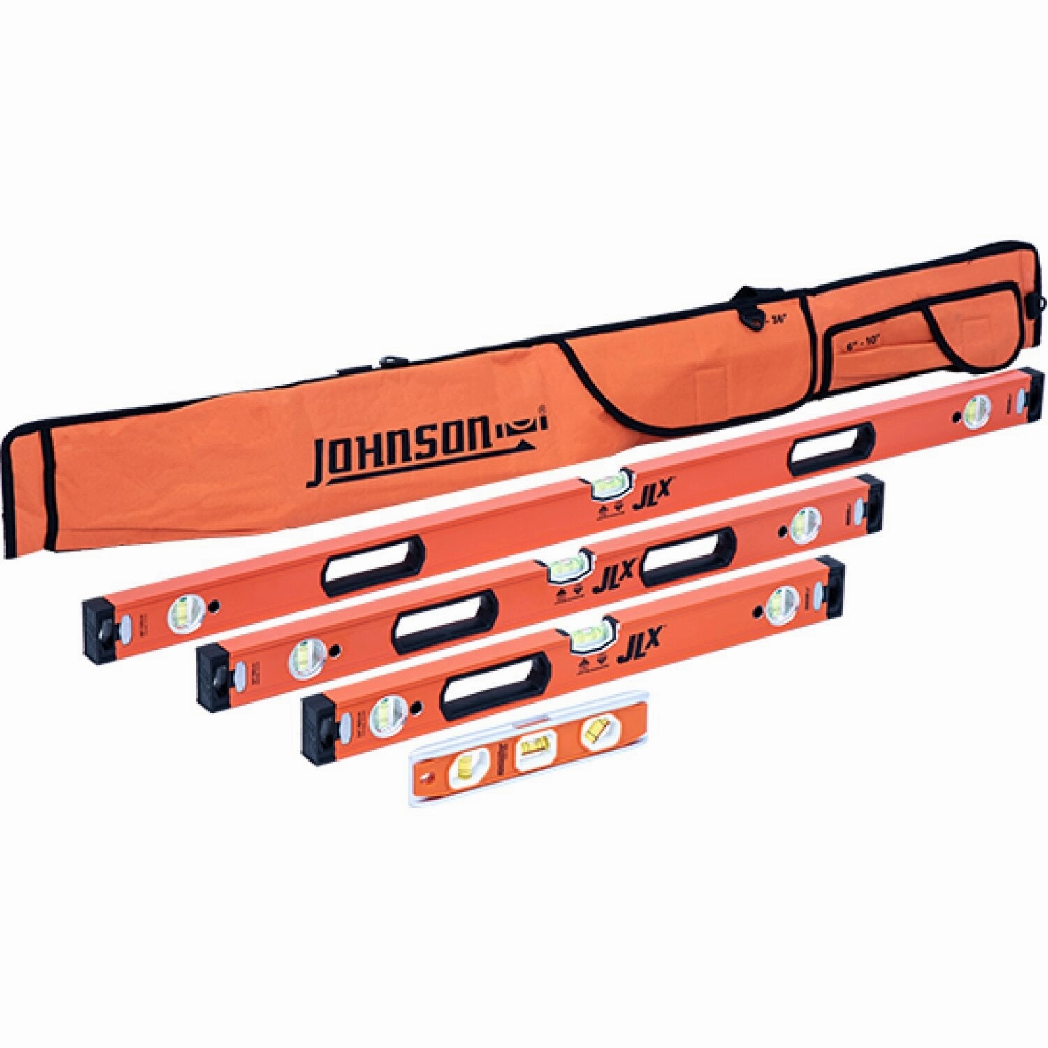 Johnson 5748-S JLX 48" Heavy Duty 5 Piece Box Level Set