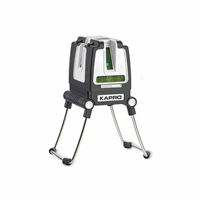 Kapro 873G PROLASER Green- 3 Beam Self-Leveling Laser w/Folding Legs