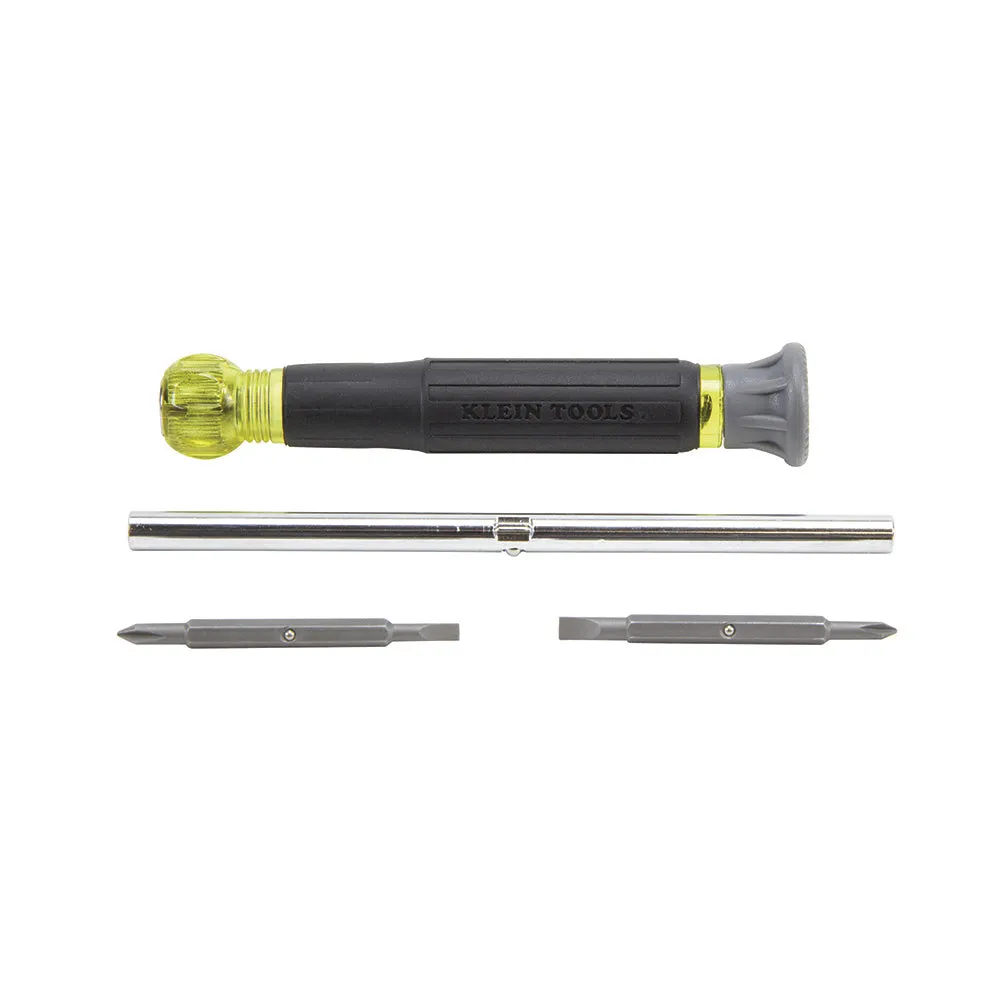 Klein Tools 32581 4-in-1 Precision Electronics Screwdriver with Rotating Cap