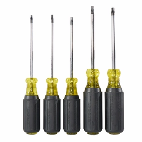 Klein Tools 19555 Screwdriver Set, TORX Cushion Grip, 5-Piece