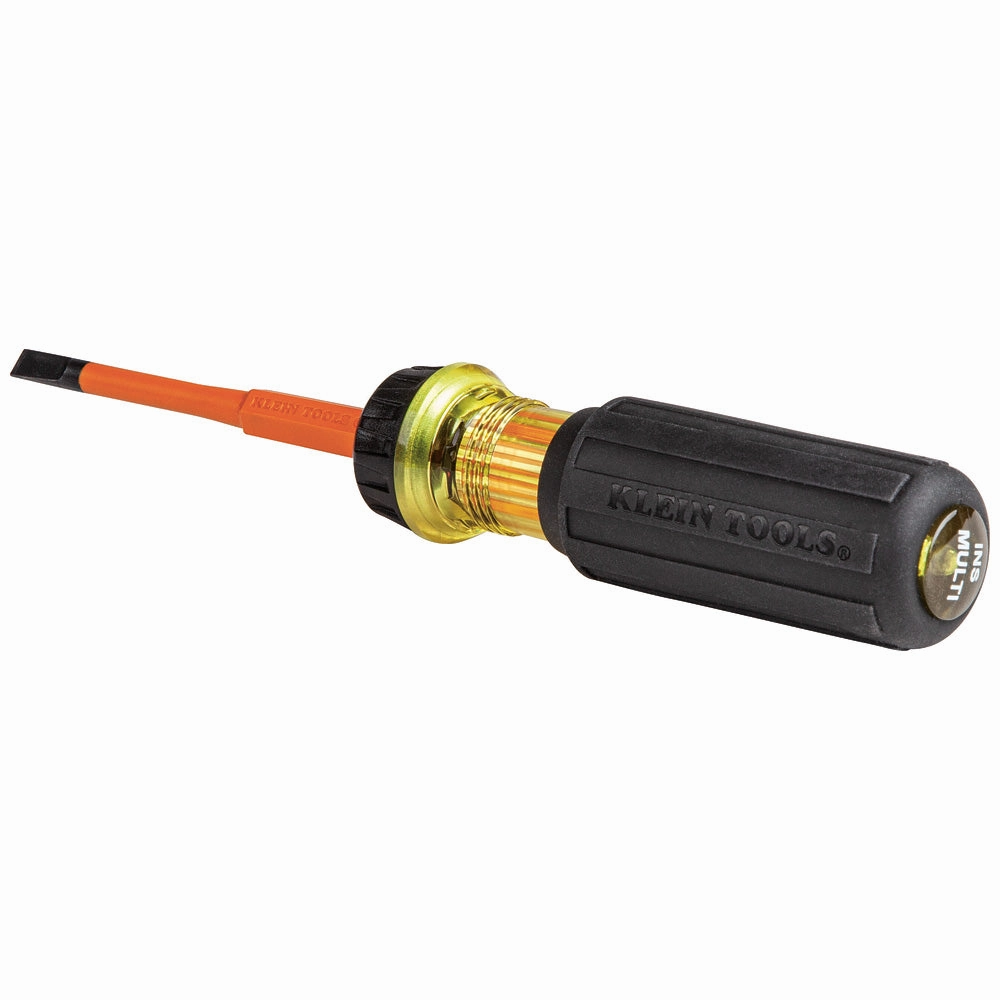 Klein Tools 32293 2-in-1 Insulated Flip-Blade Screwdriver, #2 Ph, 1/4-Inch Sl