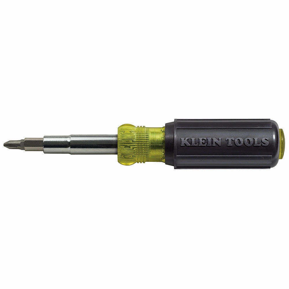 Klein Tools 32500 Screwdriver and Nut Driver 11-in-1 Multi Tool Industrial Cushion Grip Handle