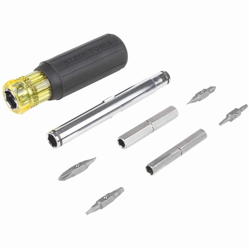 Klein Tools 32500MAG Magnetic Multi-Bit Screwdriver / Nut Driver, 11-in-1 Multi Tool