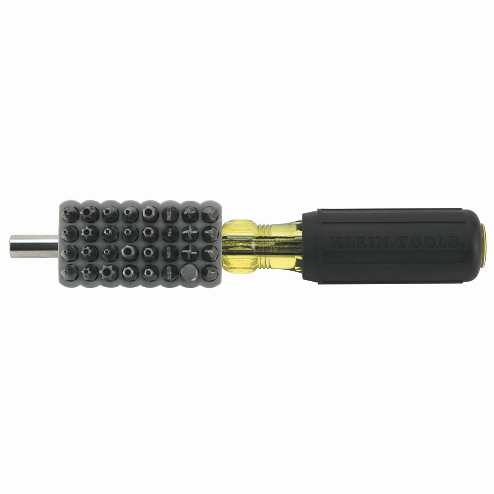 Klein Tools 32510 Multibit Screwdriver 32-in-1 Multi Tool, Sturdy Bit and Screw Holding Magnet, Tamperproof TORX, Hex and TORQ Set
