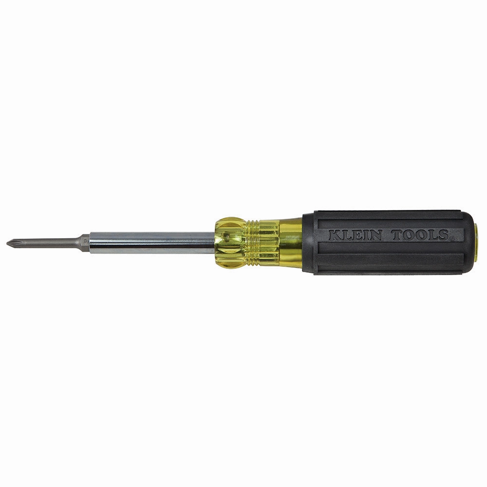 Klein Tools 32560 6-in-1 Screwdriver / Nut Driver, Extended Reach