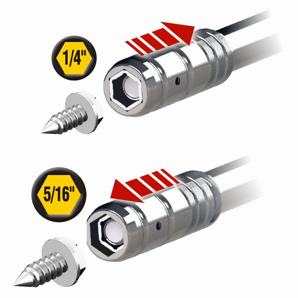 Klein Tools 32596 8-in-1 HVAC Slide Drive Screwdriver / Nut Driver