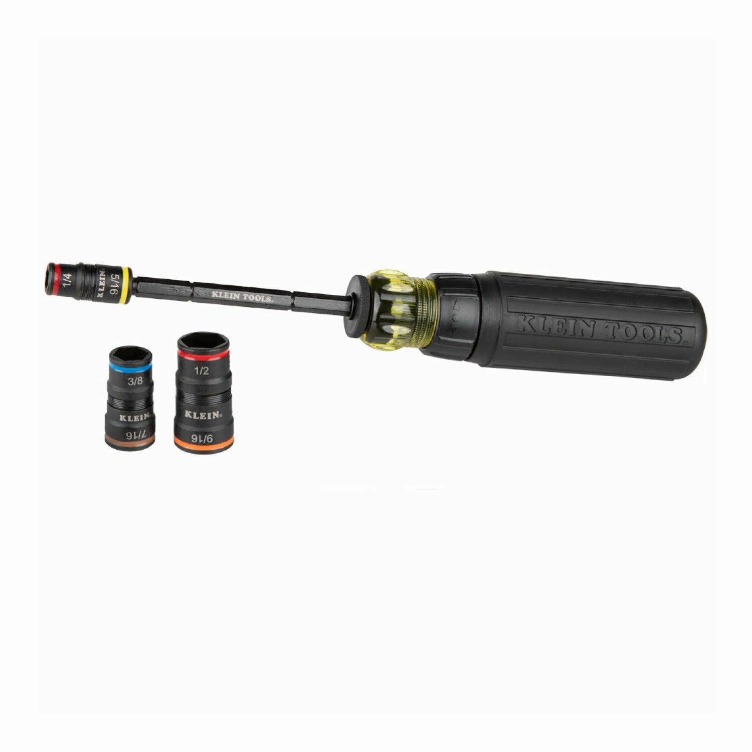 Klein Tools 32910RCHT 7-in-1 Impact Rated Flip Socket Set with Ratcheting Handle