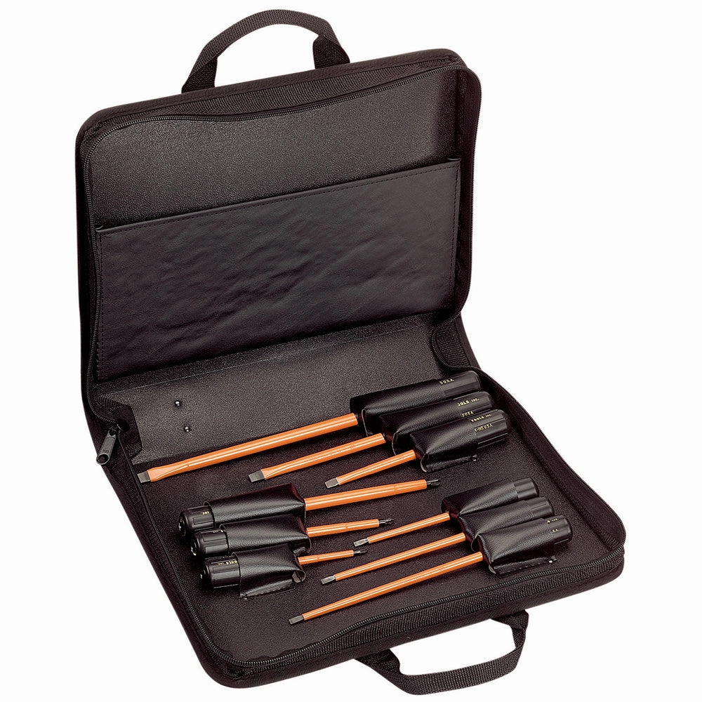 Klein Tools 33528 Insulated Screwdriver Set, Slotted and Phillips, 9-Piece