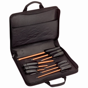 Klein Tools 33528 Insulated Screwdriver Set, Slotted and Phillips, 9-Piece