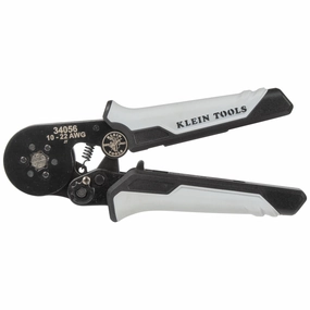 Klein Tools 34056 Ratcheting Ferrule Hex Crimper, 10 to 22 AWG Wire