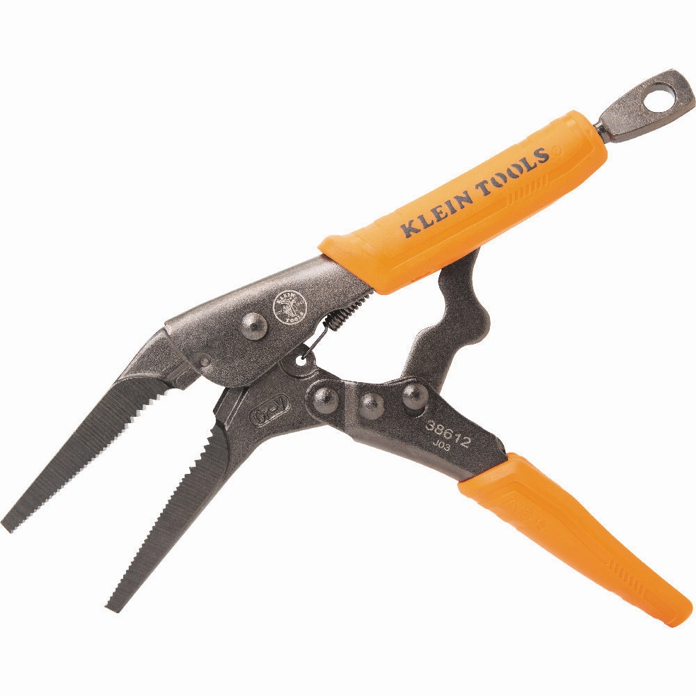 Klein Tools 38661 Long Nose Locking Pliers Set, 6" and 9", 2 Pc.