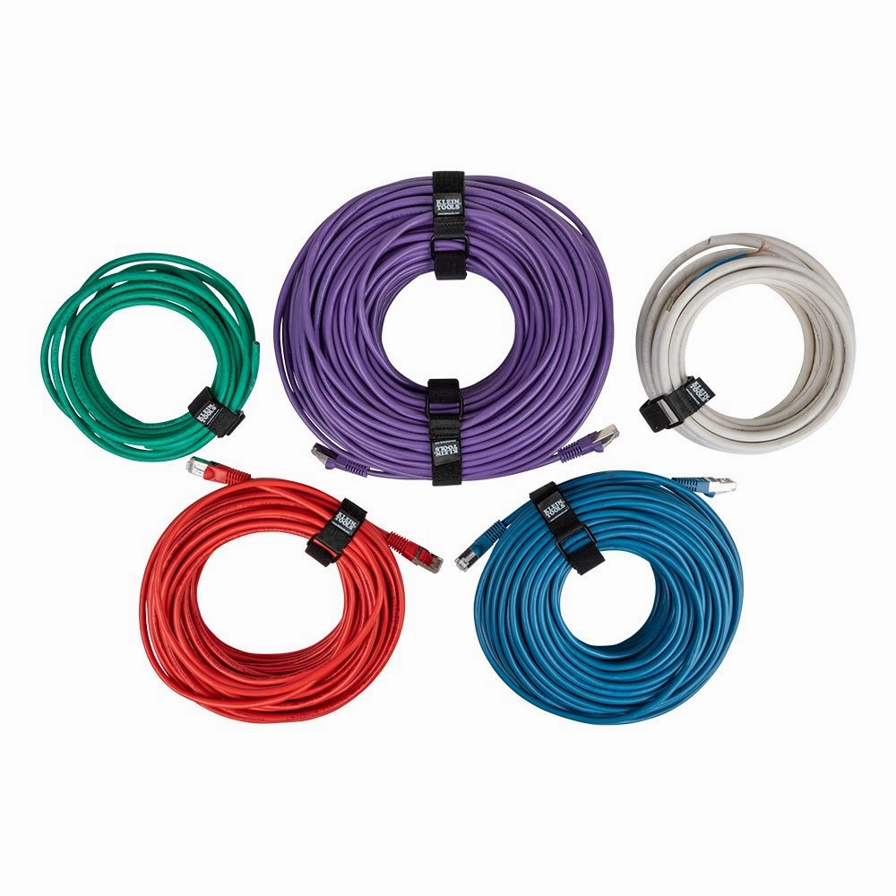 Klein Tools 450-600 Hook and Loop Cinch Straps, 6-Inch, 8-Inch and 14-Inch Multi-Pack