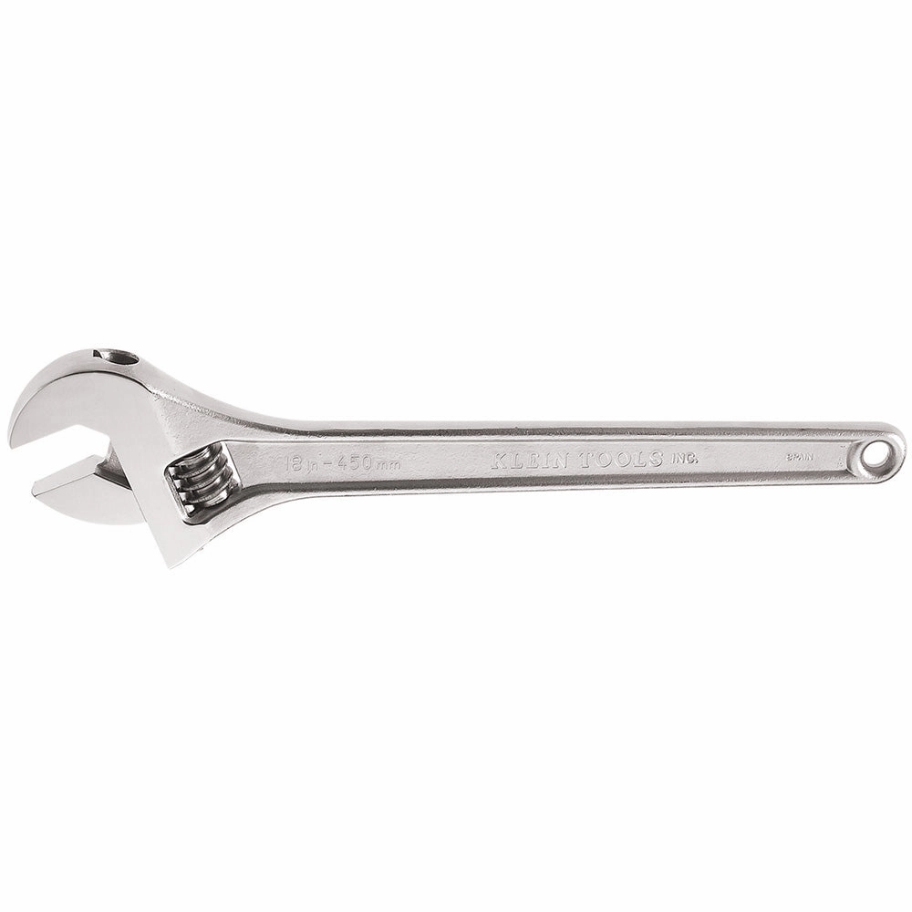 Klein Tools 500-24 Adjustable Wrench, Forged Drive Wrench with High Polish Chrome Finish and Contoured Handle, 24-Inch