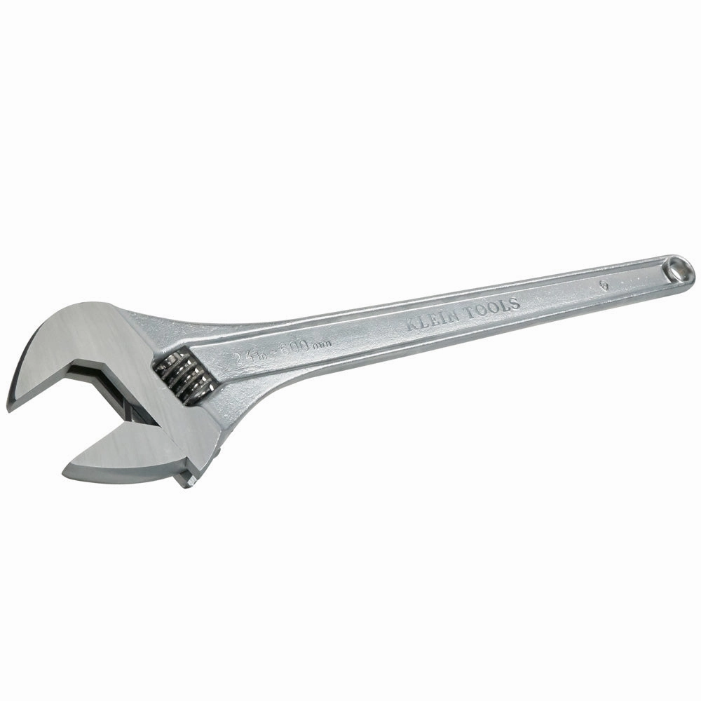 Klein Tools 500-24 Adjustable Wrench, Forged Drive Wrench with High Polish Chrome Finish and Contoured Handle, 24-Inch