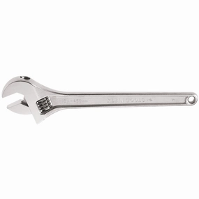 Klein Tools 500-24 Adjustable Wrench, Forged Drive Wrench with High Polish Chrome Finish and Contoured Handle, 24-Inch